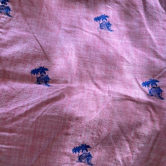 Chaps flat front men’s shorts.  34. Red & blue - Picture 3 of 3